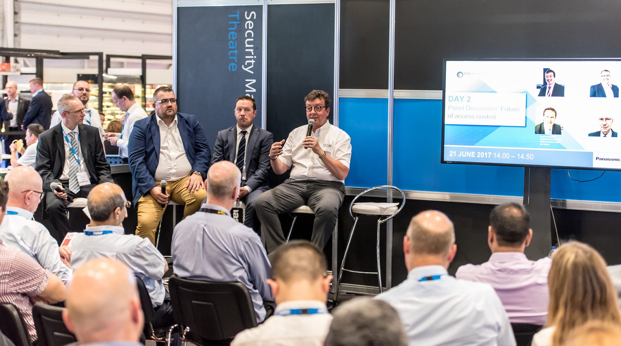 Access control panel at IFSEC 2017